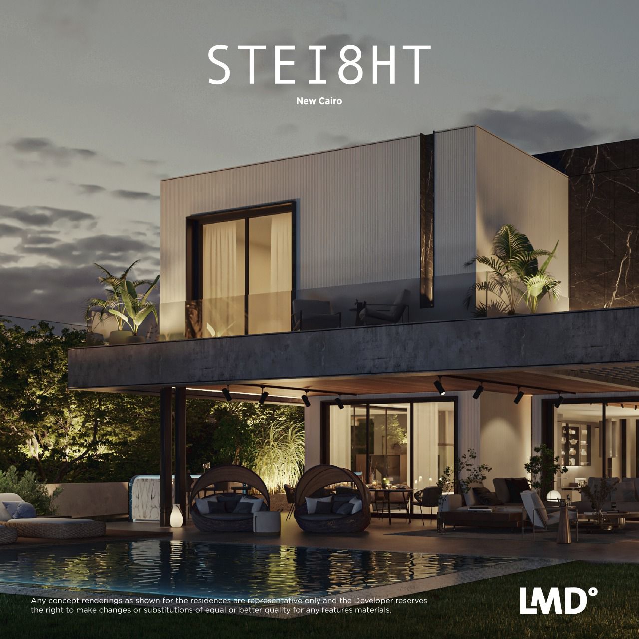Stei8ht New Cairo – Ultra-Luxury Villas, Twins & Townhouses
