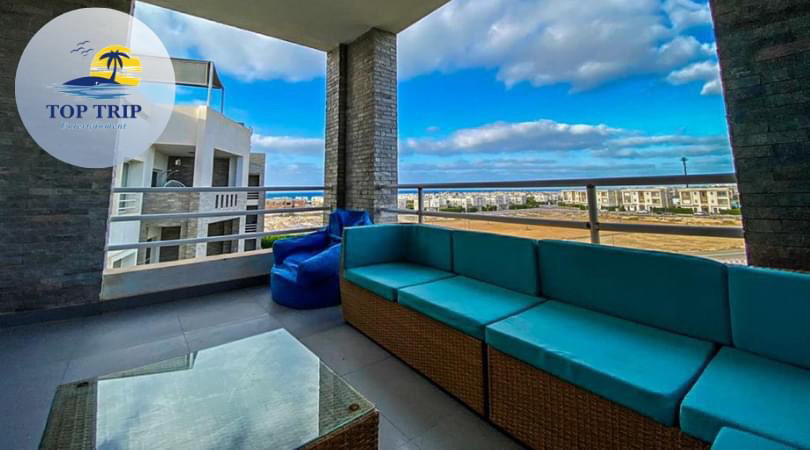 Renzo -   penthouse  for rent at Amwaj north coast 4 bedrooms