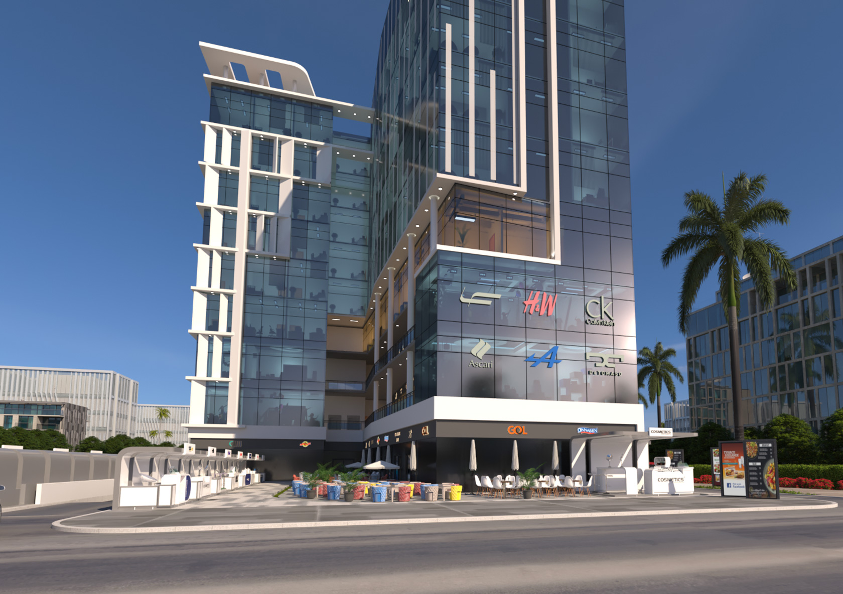 Retail - (in) TWIN TOWER 10 - New Capital City - 42 to 80 m²