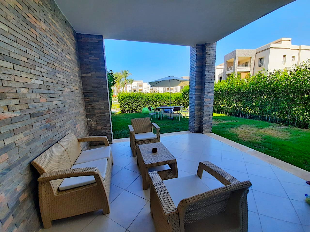 شالية دور أرضى بالحديقة فى أمواج