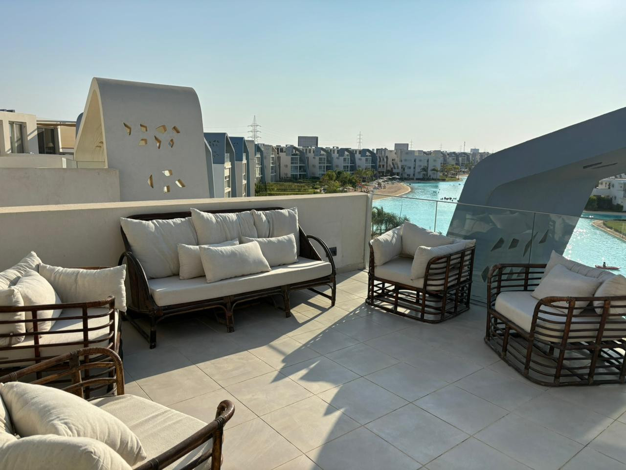 Penthouse chalet in fuka bay 3 bedrooms view lagoon and sea view